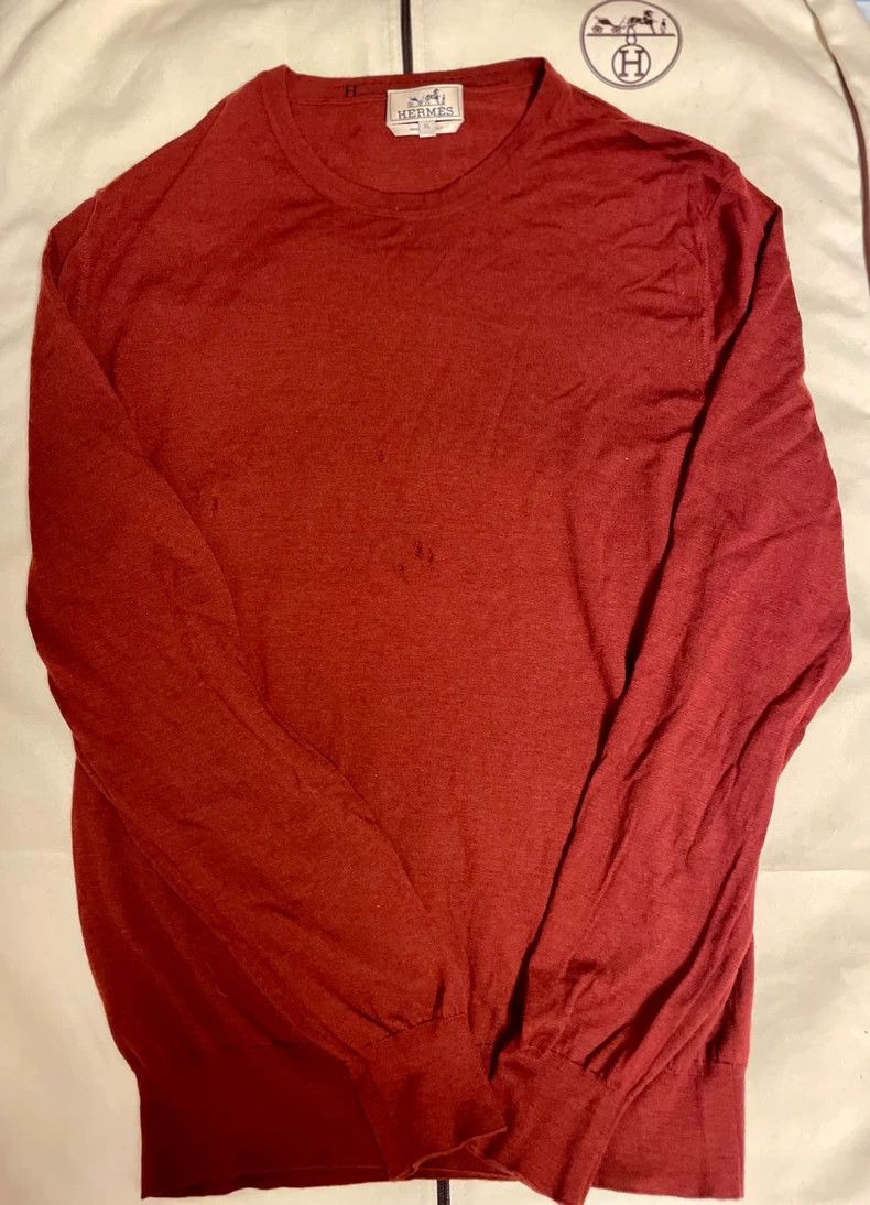 Hermes Hermes long sleeve knit sweater Size US XL / EU 56 / 4 - 5 Thumbnail