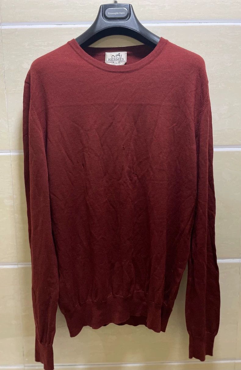 Hermes Hermes long sleeve knit sweater Size US XL / EU 56 / 4 - 2 Thumbnail