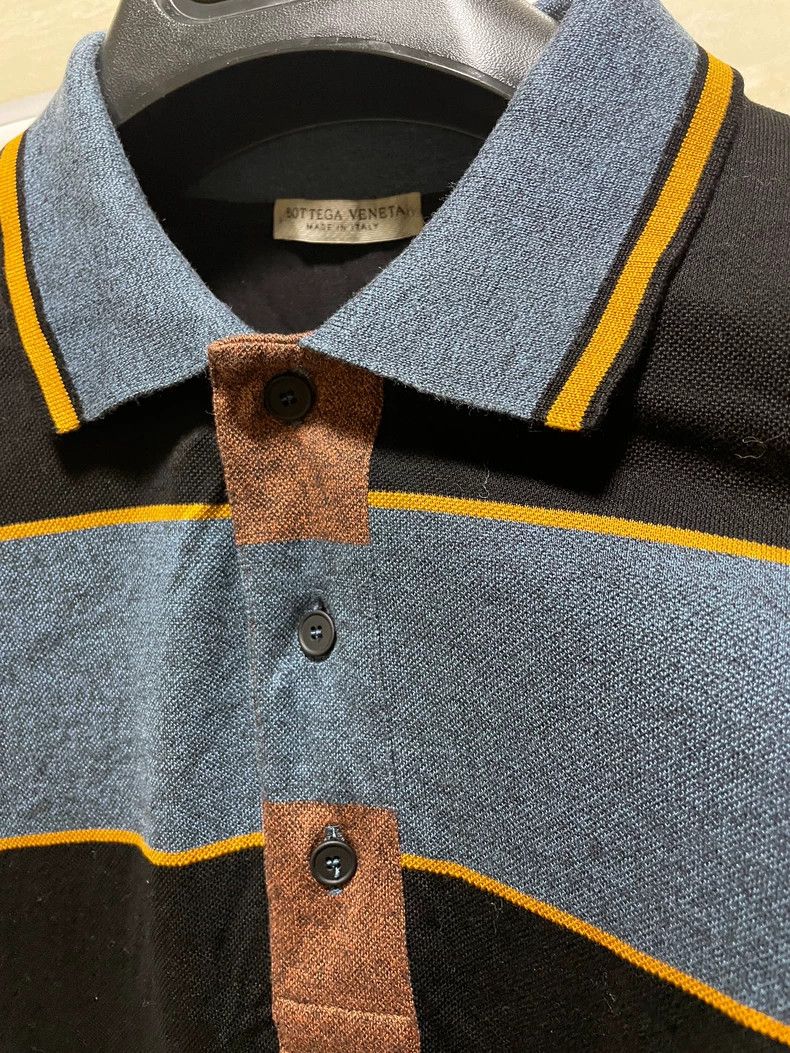 Bottega Veneta BottegaVeneta Color - Block Polo Shirt T - Shirt Size US L / EU 52-54 / 3 - 4 Thumbnail