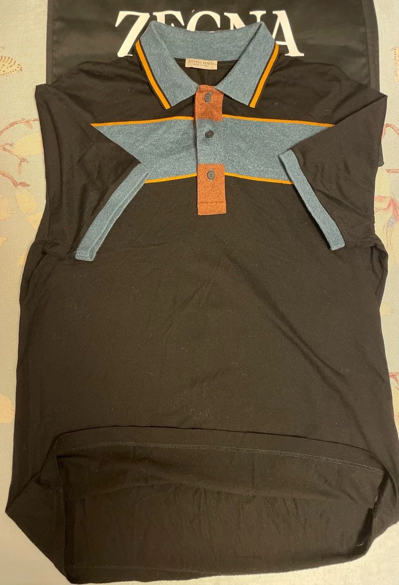 Bottega Veneta BottegaVeneta Color - Block Polo Shirt T - Shirt Size US L / EU 52-54 / 3 - 6 Thumbnail