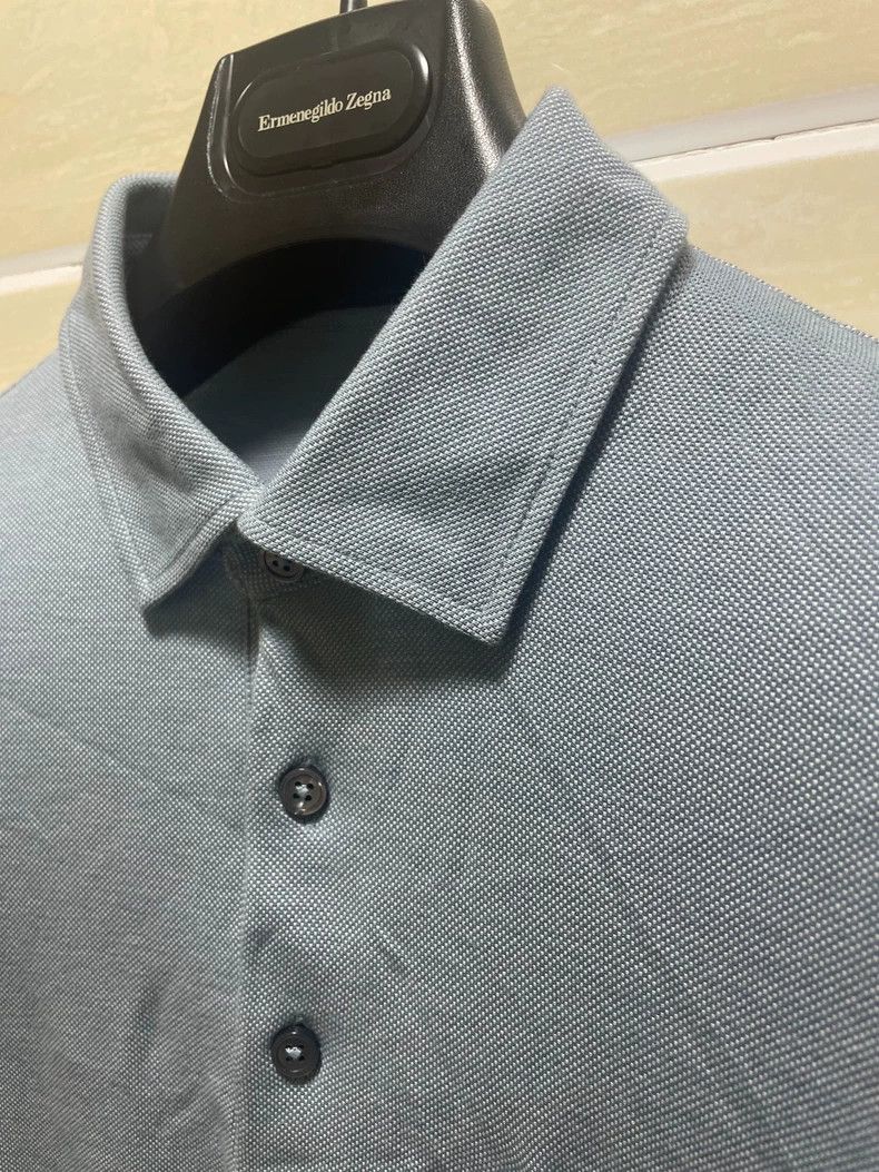 Ermenegildo Zegna Zegna light blue short sleeve polo Size US XS / EU 42 / 0 - 7 Thumbnail