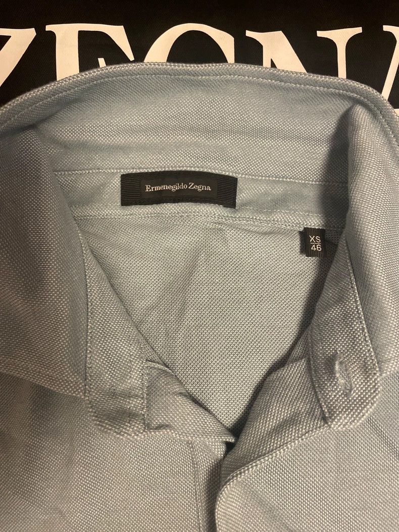 Ermenegildo Zegna Zegna light blue short sleeve polo Size US XS / EU 42 / 0 - 5 Thumbnail
