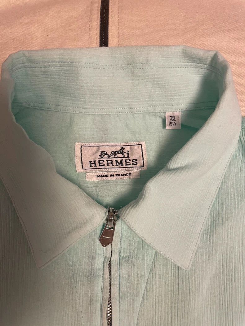 Hermes Hermes Short Sleeve Polo Shirt Size US L / EU 52-54 / 3 - 3 Thumbnail