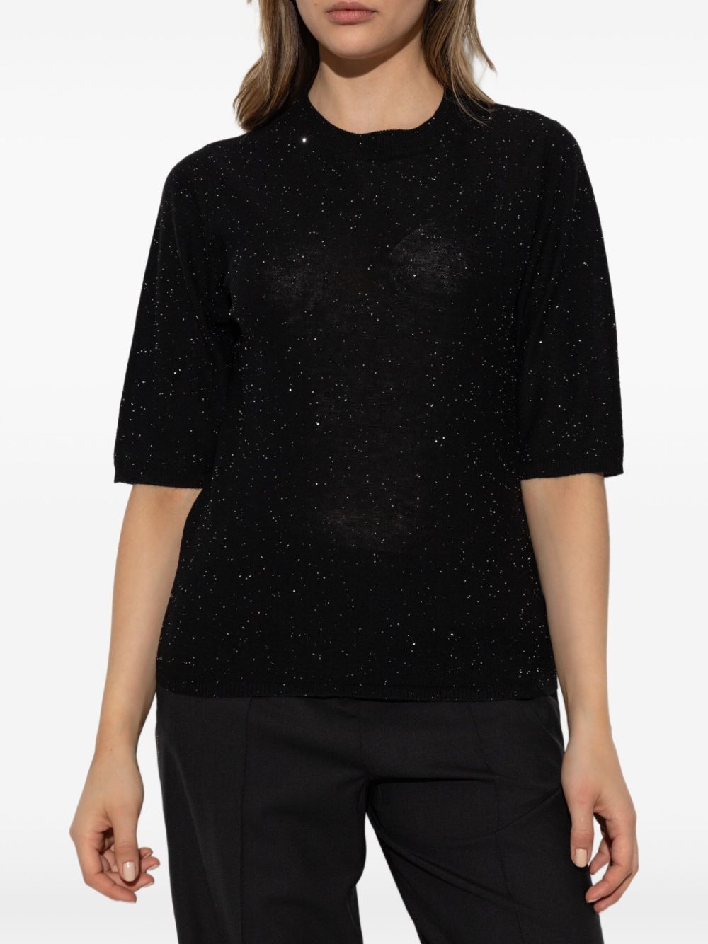 WOOL CREWNECK TOP