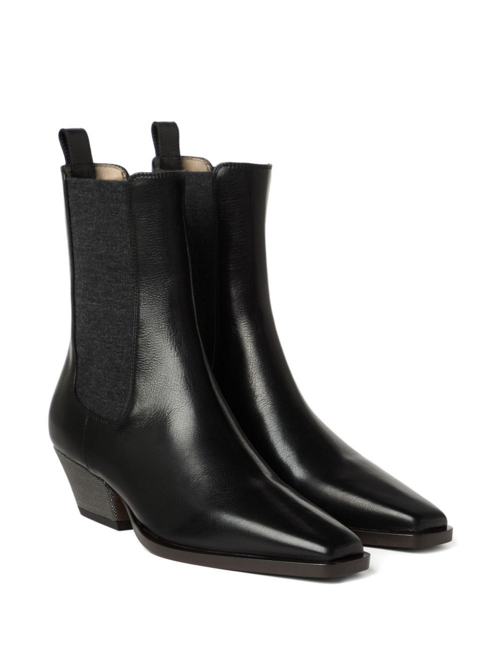 Brunello Cucinelli LEATHER BOOTS Size US 7.5 / IT 37.5 - 2 Thumbnail