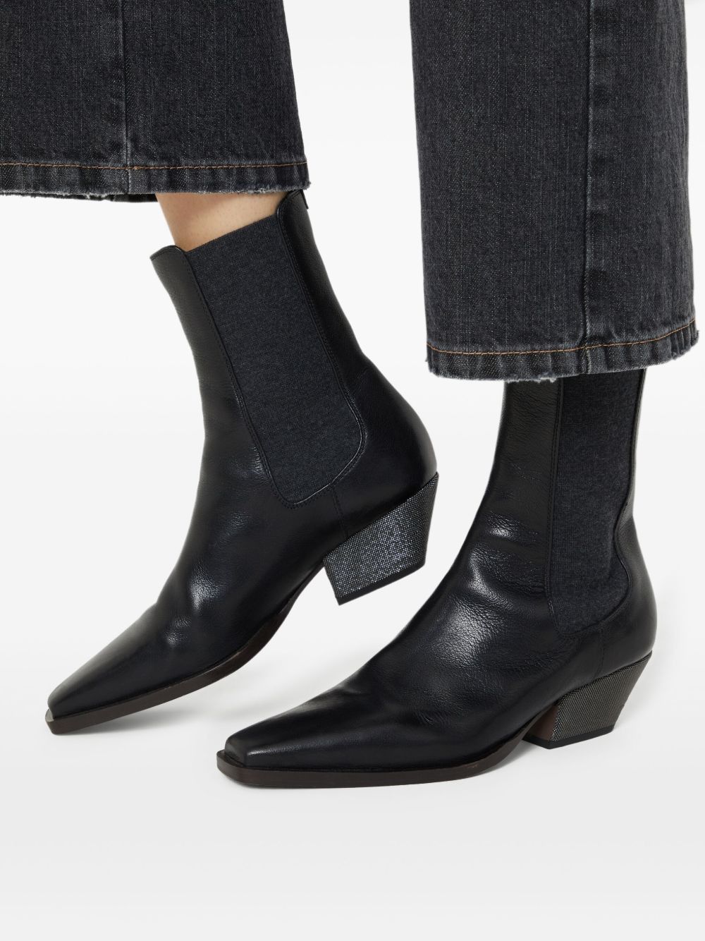 Brunello Cucinelli LEATHER BOOTS Size US 7.5 / IT 37.5 - 5 Thumbnail