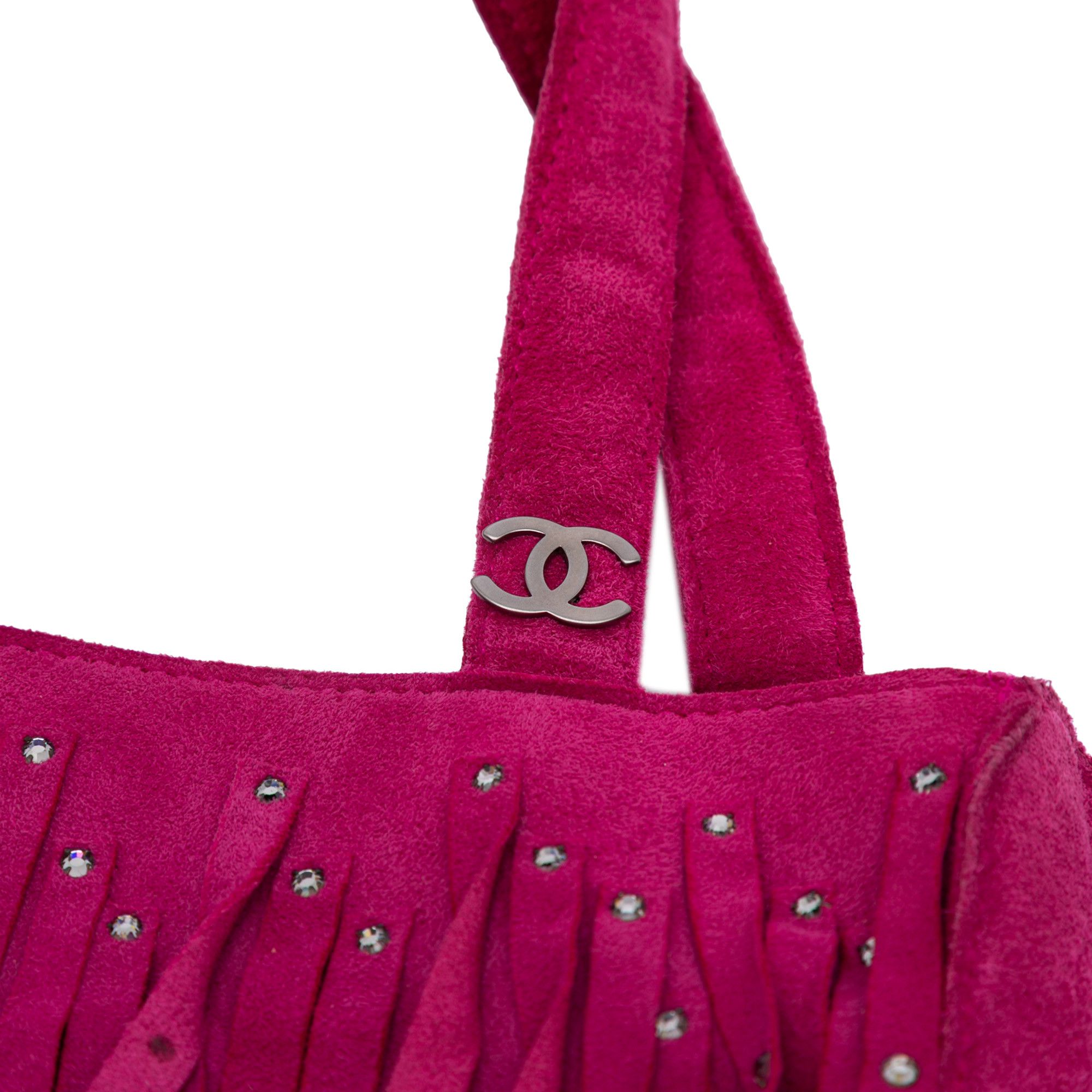 Chanel Chanel Mini Suede Studded Fringe Tote Size ONE SIZE - 9 Thumbnail