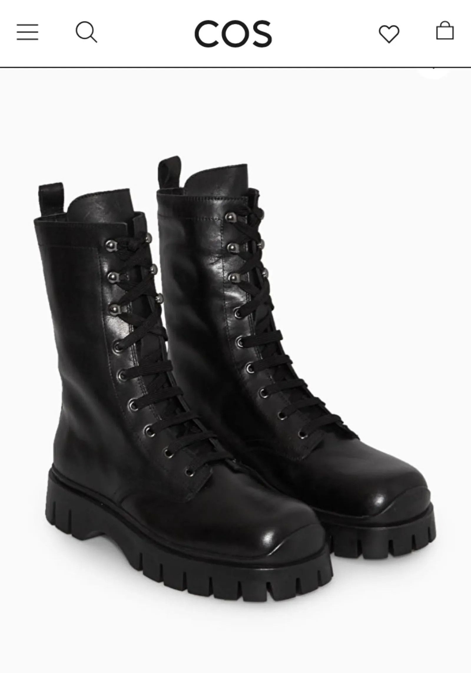 Cos Cos Chunky lace-up boots Lace up boots Size US 8 / IT 38 - 2 Thumbnail