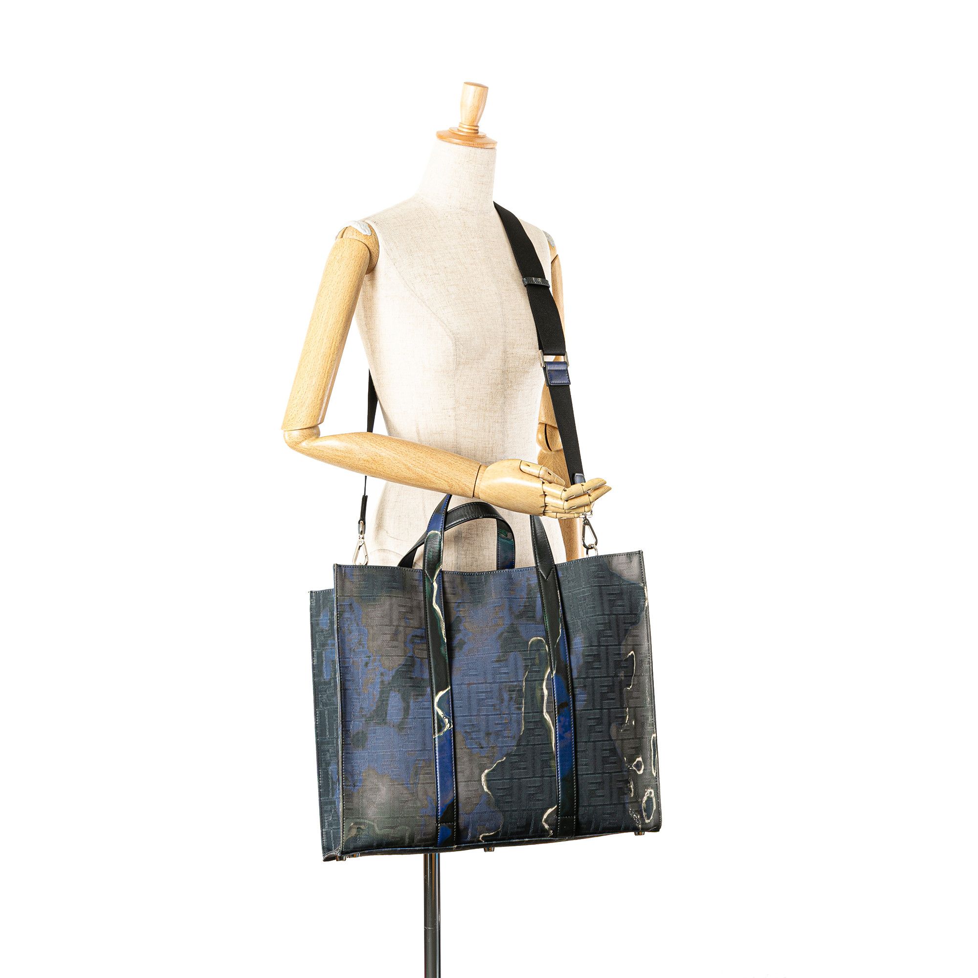 Fendi Fendi Large Zucca Jacquard Tie Dye Sunset Shopper Tote Size ONE SIZE - 14 Thumbnail