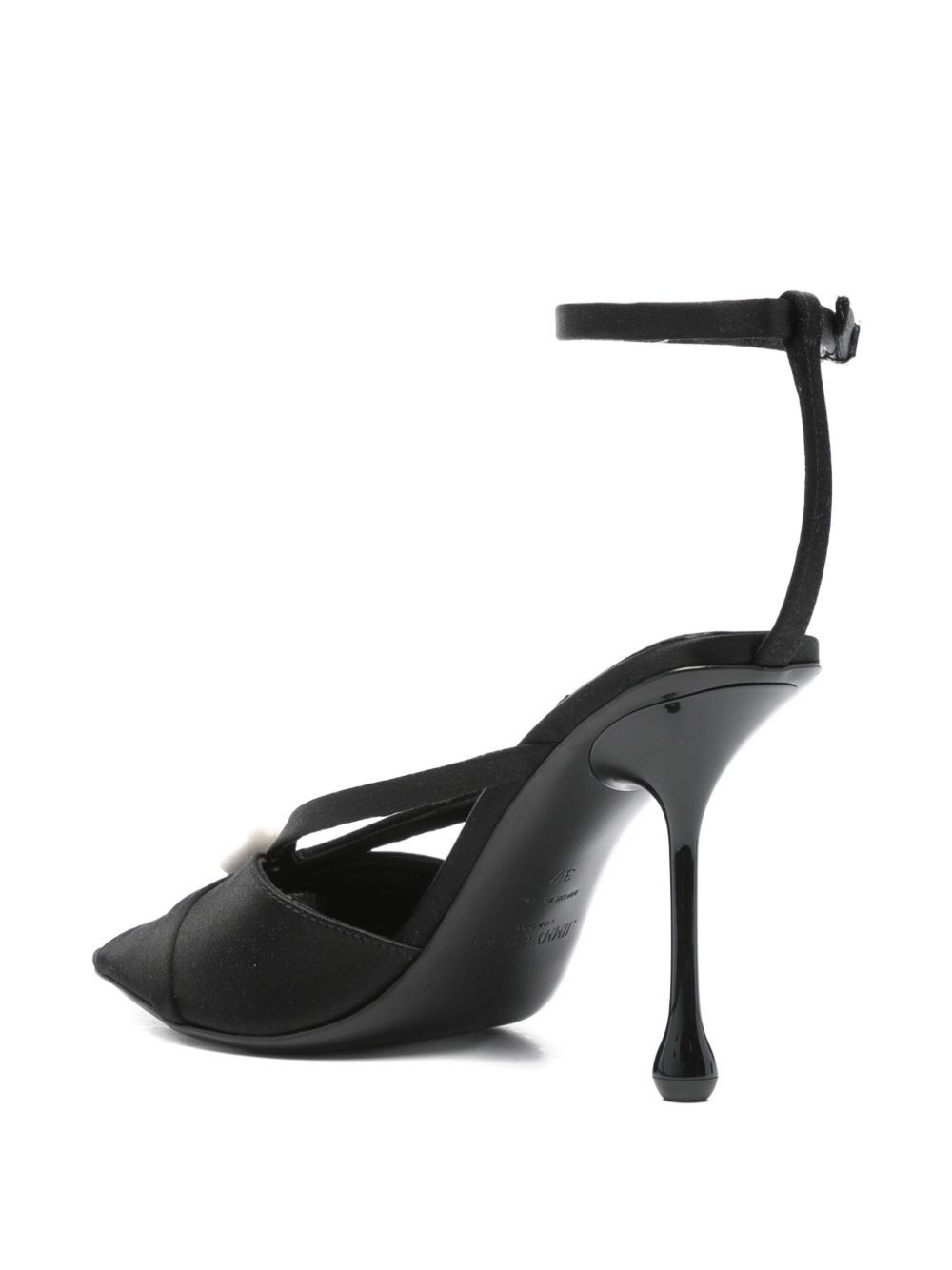 Jimmy Choo SIVA 95 SATIN SANDALS Size US 11 / IT 41 - 3 Thumbnail