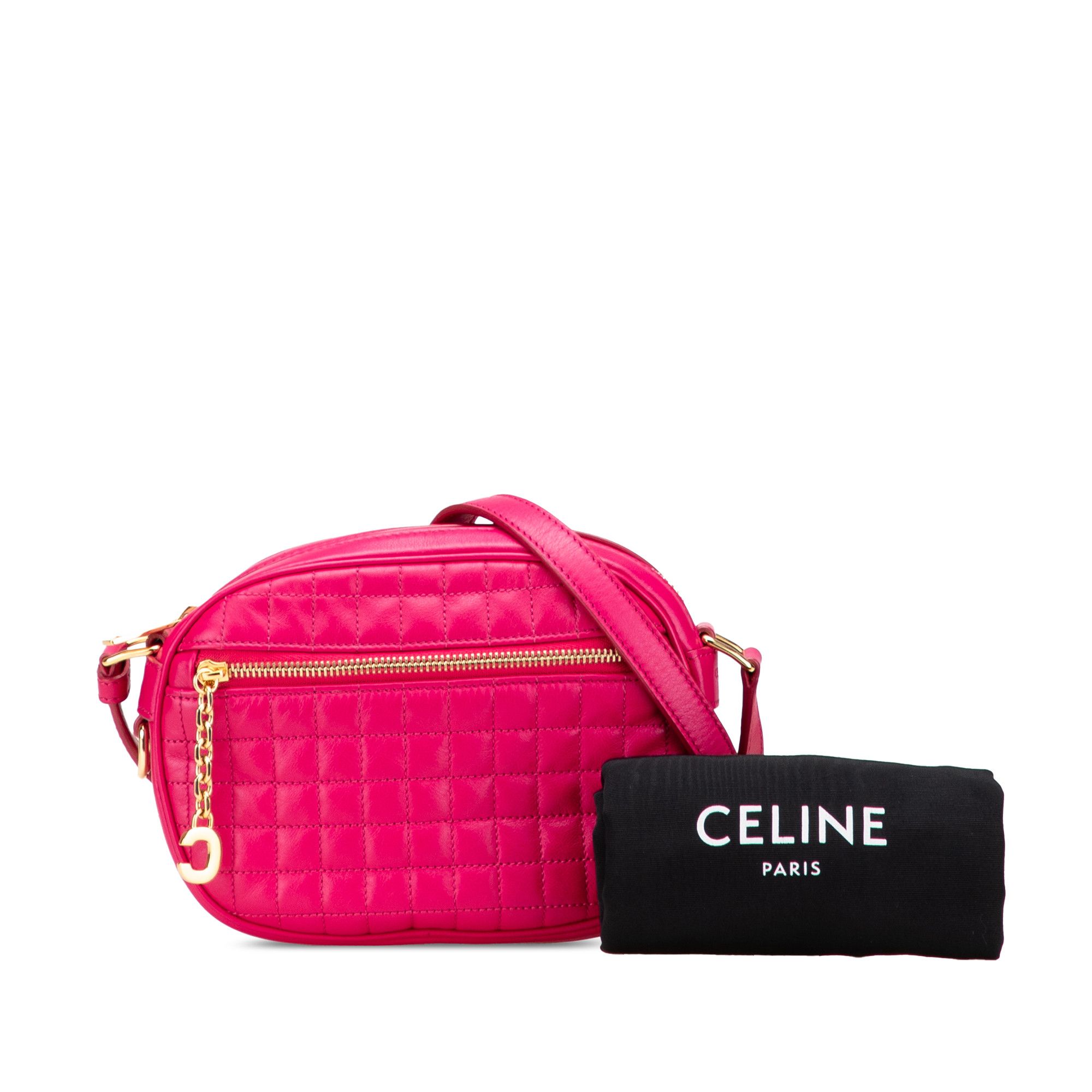 Celine Celine Quilted Calfskin C Charm Crossbody Size ONE SIZE - 11 Thumbnail