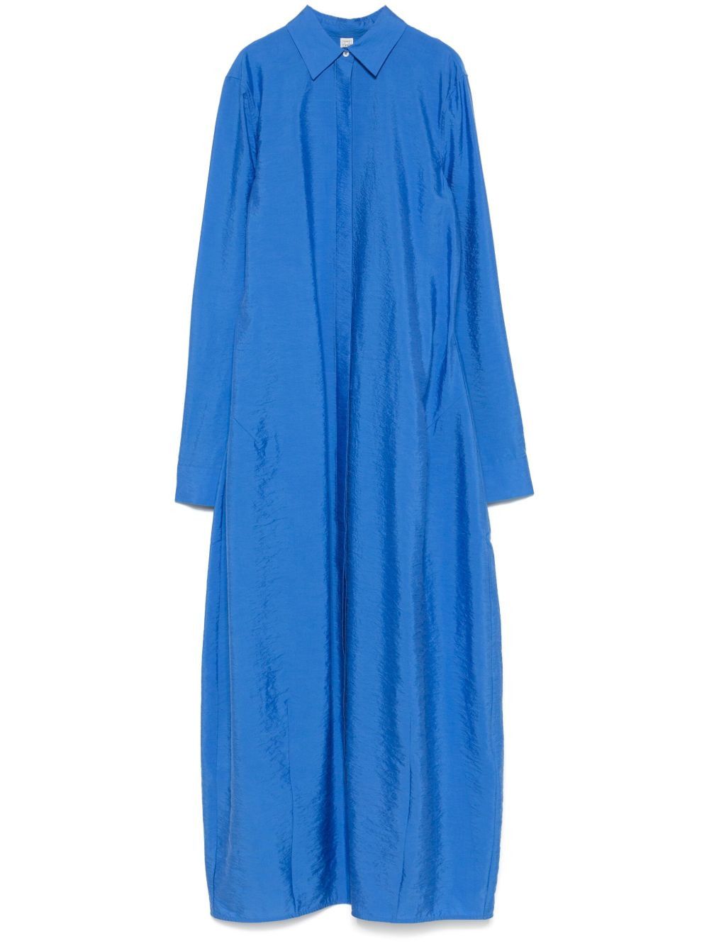 Toteme Blue Silk Chemisier Dress Size M / US 6-8 / IT 42-44 - 2 Thumbnail