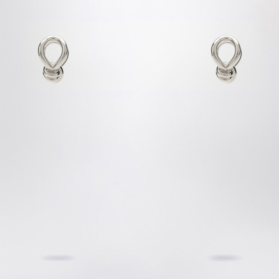 Bottega Veneta Silver earrings with Knot detail. Size ONE SIZE - 2 Thumbnail