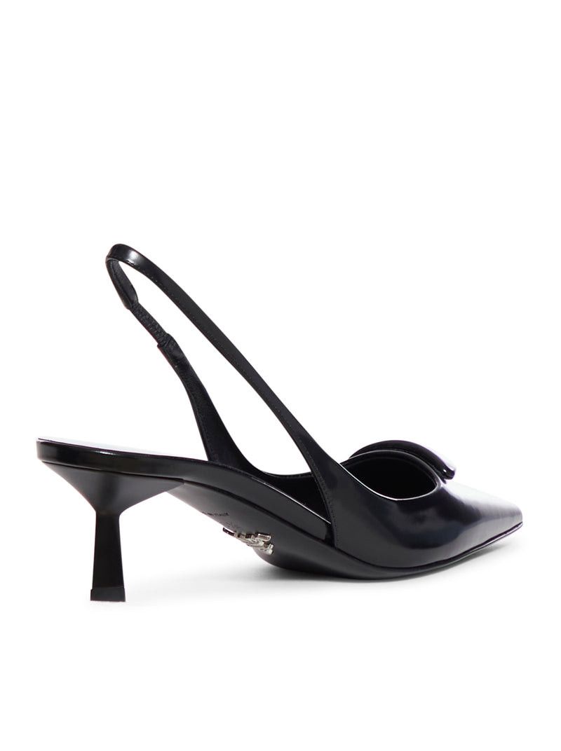 Prada Patent leather slingback pumps Size US 9 / IT 39 - 3 Thumbnail