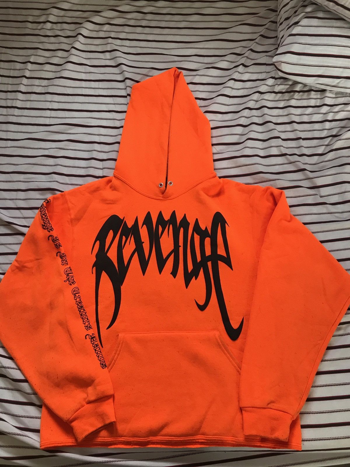 Orange revenge hoodie hot sale