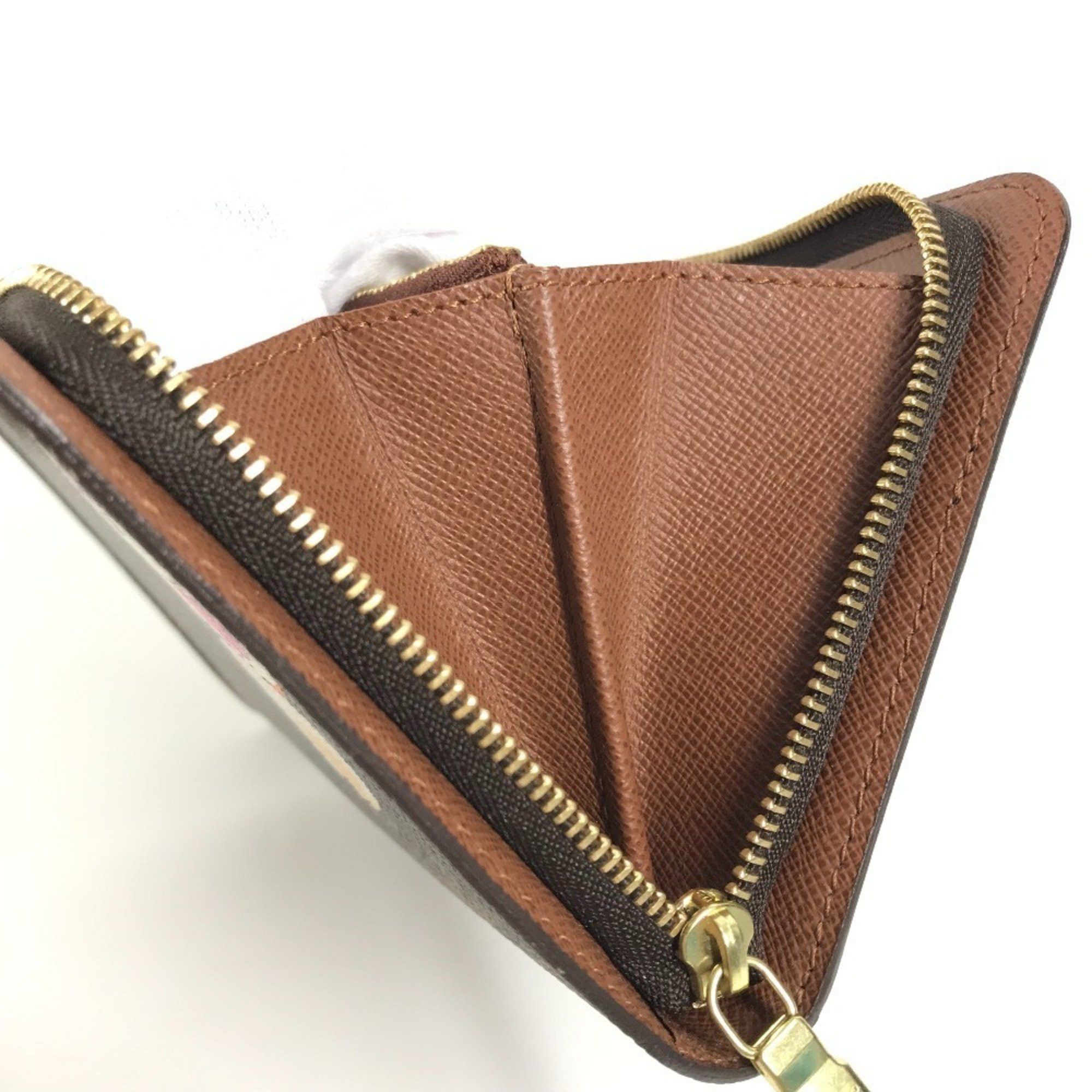 Louis Vuitton LOUIS VUITTON M61729 Monogram Panda Takashi Murakami Portemone Zip Long Wallet Round Zipper Canvas Women's Brown Like New Size ONE SIZE - 15 Thumbnail