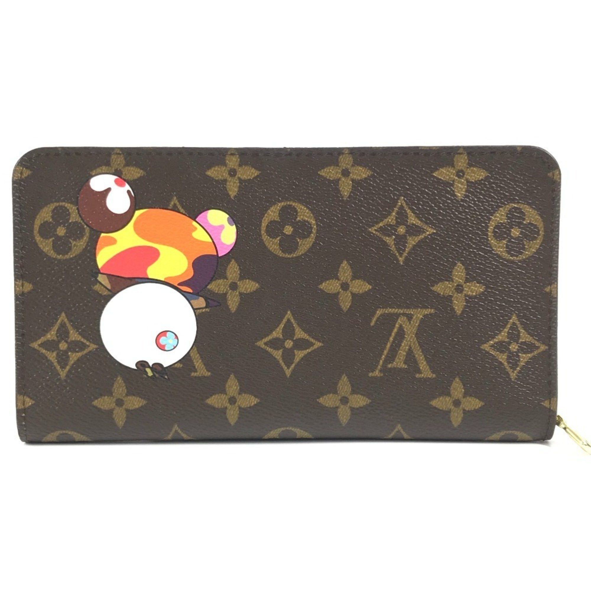 Louis Vuitton LOUIS VUITTON M61729 Monogram Panda Takashi Murakami Portemone Zip Long Wallet Round Zipper Canvas Women's Brown Like New Size ONE SIZE - 2 Thumbnail