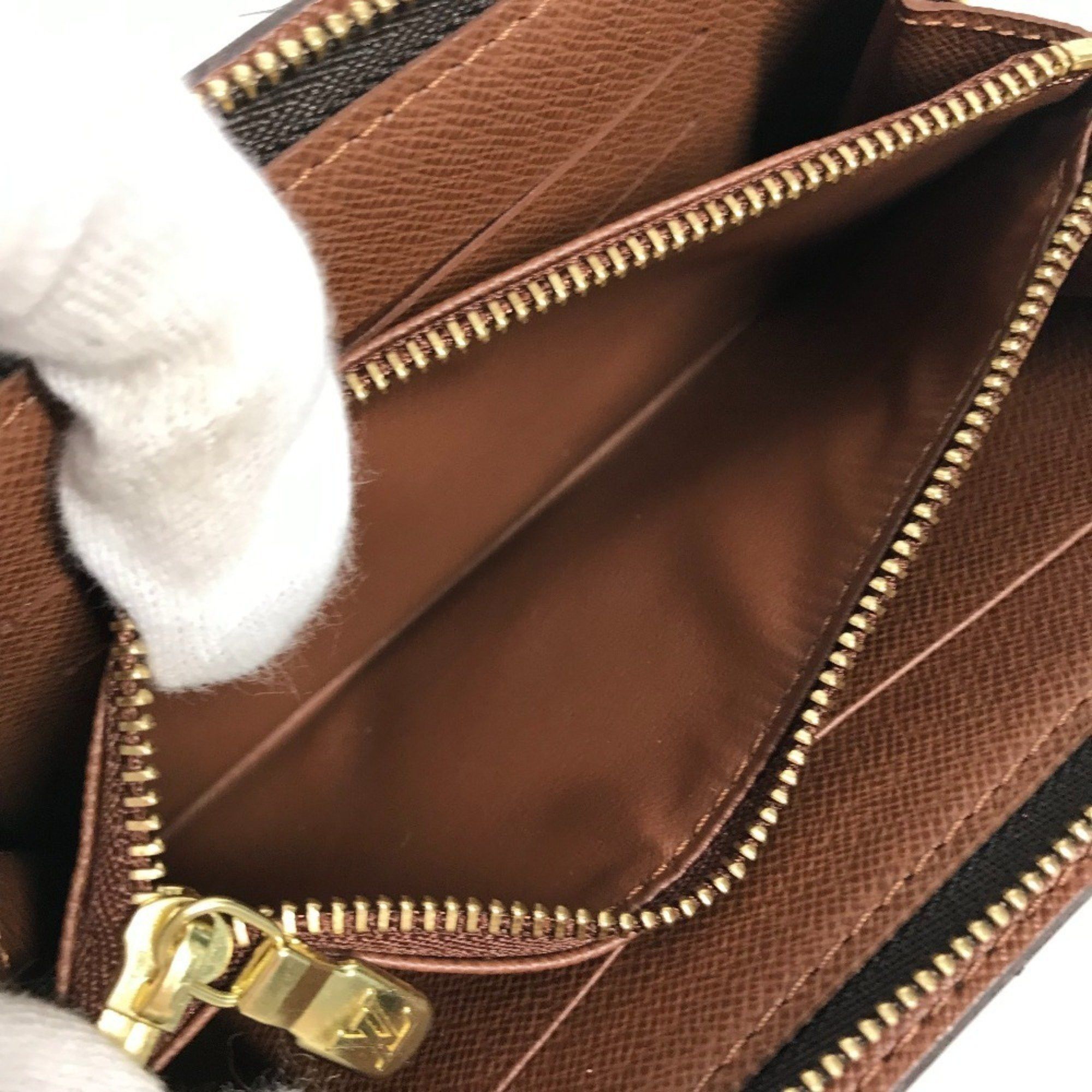 Louis Vuitton LOUIS VUITTON M61729 Monogram Panda Takashi Murakami Portemone Zip Long Wallet Round Zipper Canvas Women's Brown Like New Size ONE SIZE - 10 Thumbnail