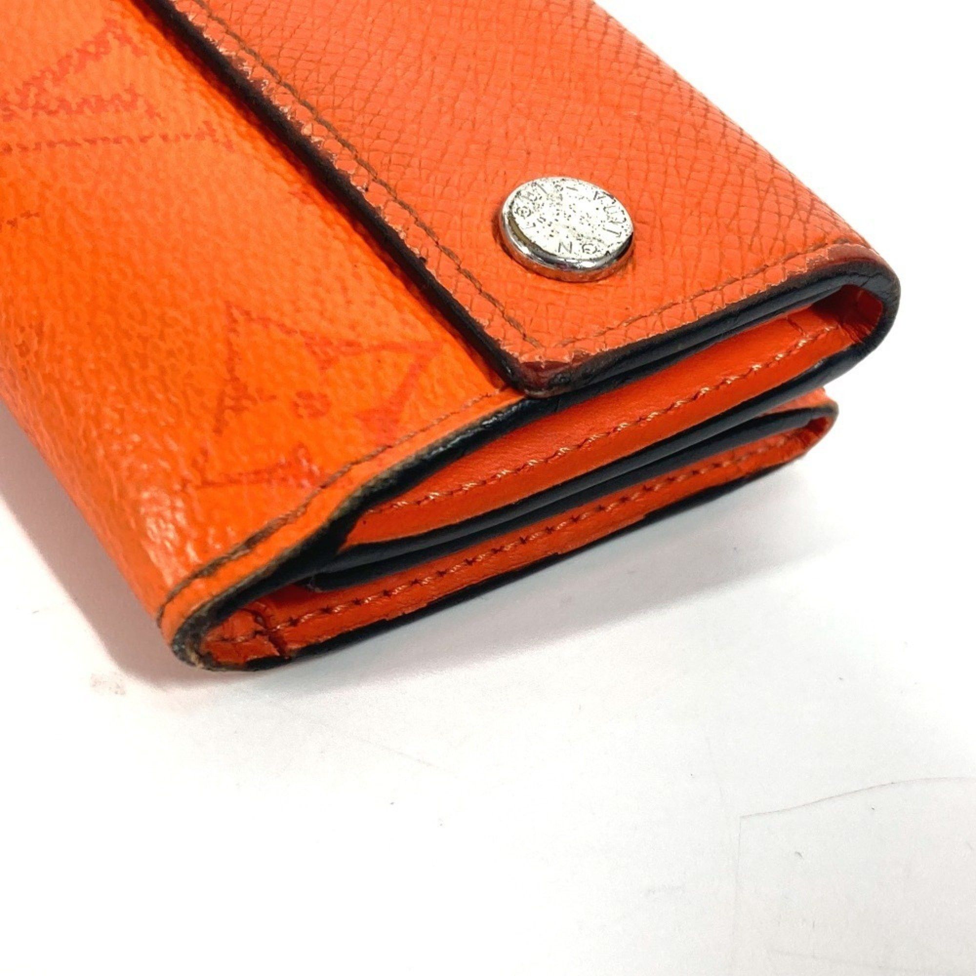 Louis Vuitton LOUIS VUITTON M69245 Taiga Rama Discovery Compact Wallet Tri-fold Leather Monogram Canvas Men's Women's Volcano Orange Size ONE SIZE - 6 Thumbnail