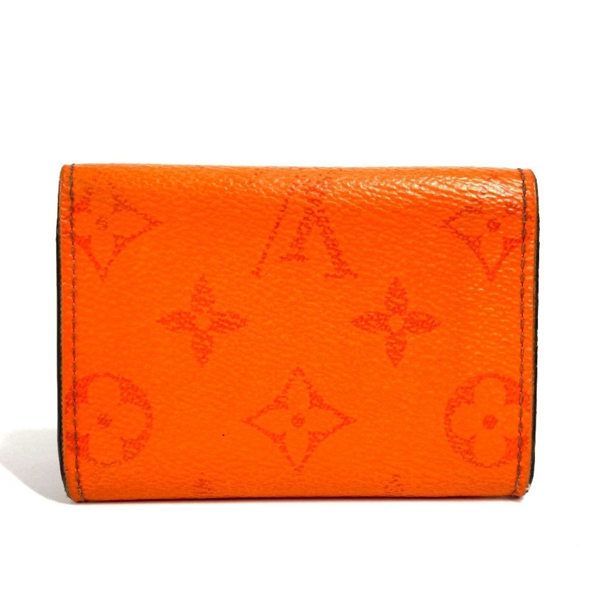 Louis Vuitton LOUIS VUITTON M69245 Taiga Rama Discovery Compact Wallet Tri-fold Leather Monogram Canvas Men's Women's Volcano Orange Size ONE SIZE - 2 Thumbnail