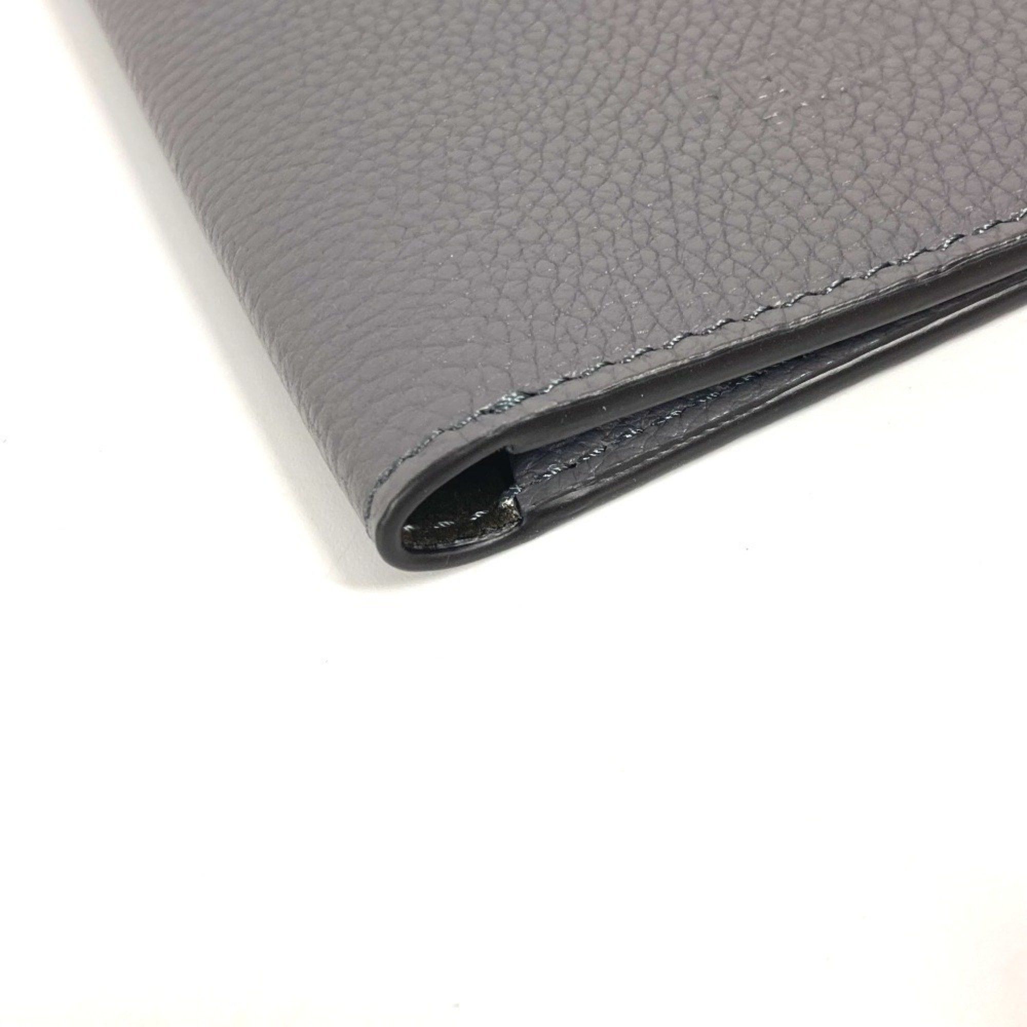 Fendi FENDI Logo Cover Stationery Passport Case Leather Men's Women's Grey Size ONE SIZE - 8 Thumbnail