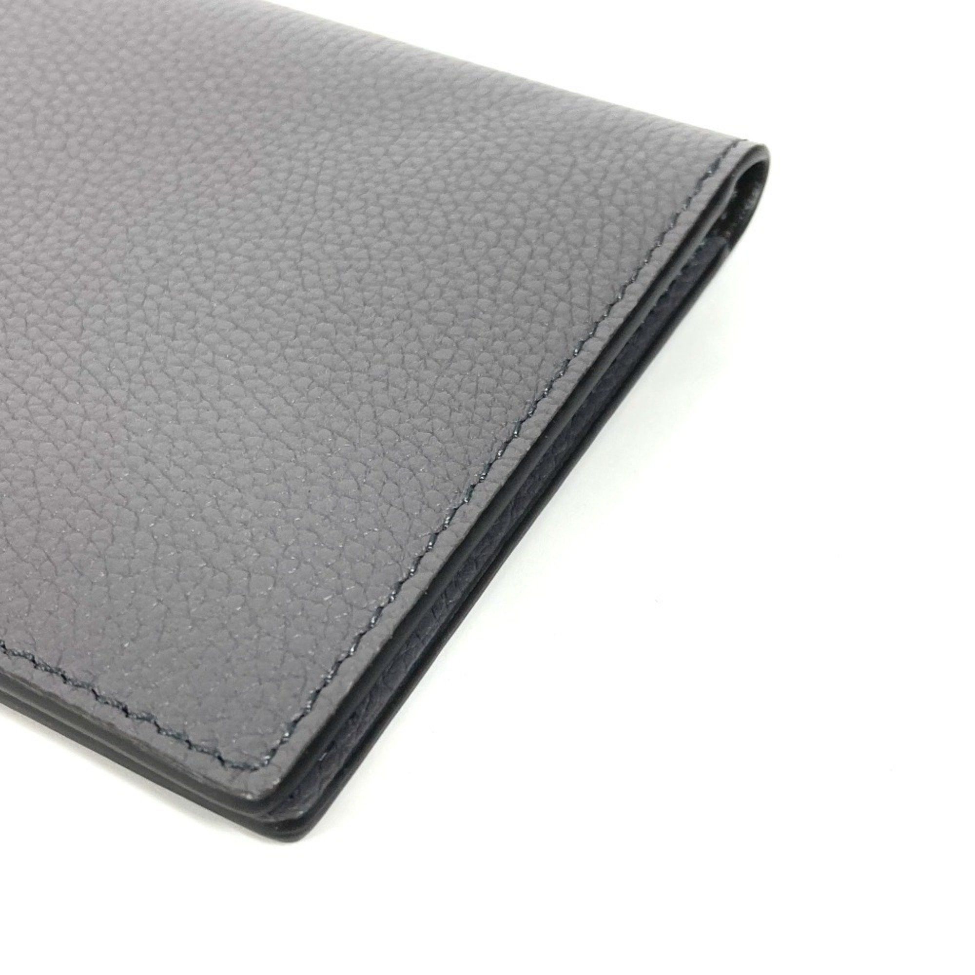Fendi FENDI Logo Cover Stationery Passport Case Leather Men's Women's Grey Size ONE SIZE - 6 Thumbnail