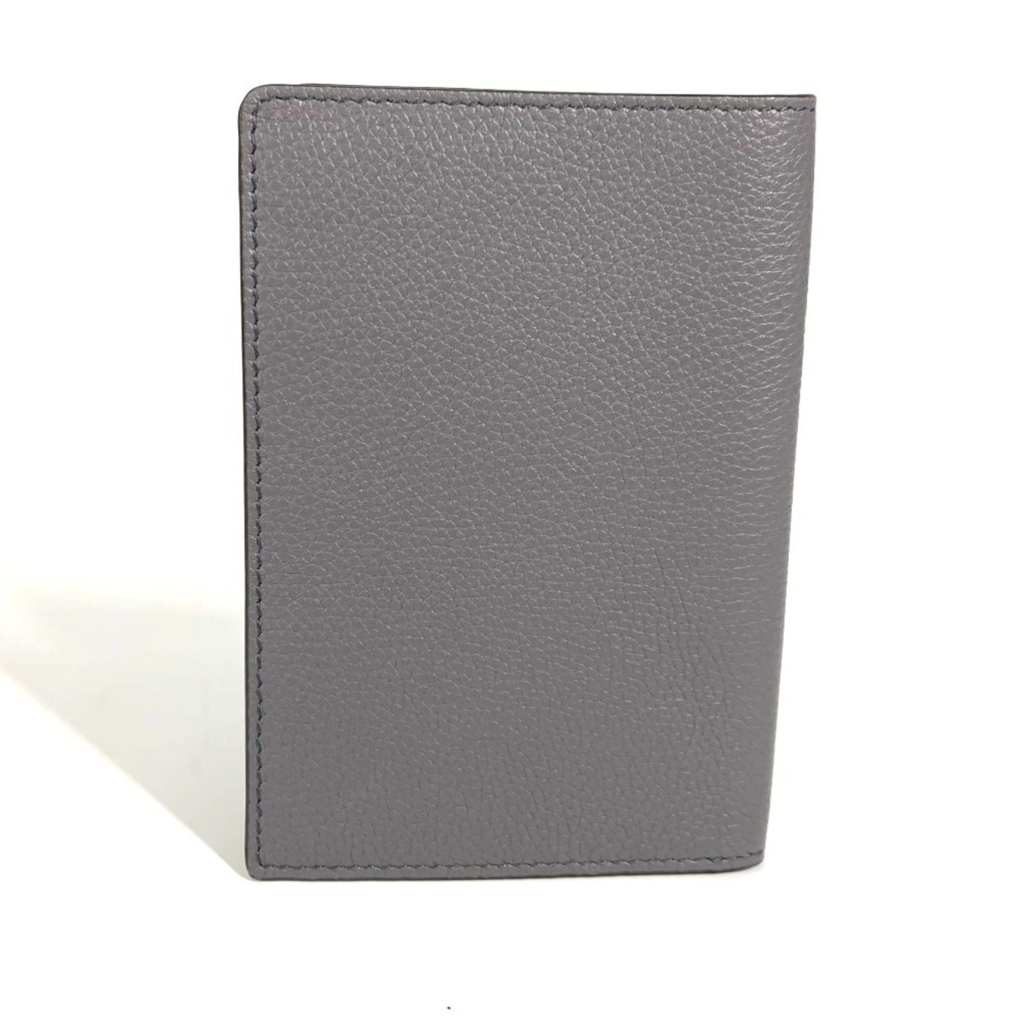 Fendi FENDI Logo Cover Stationery Passport Case Leather Men's Women's Grey Size ONE SIZE - 2 Thumbnail