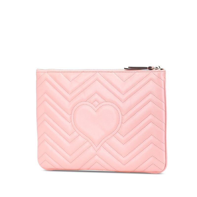 Gucci Gucci Gucci GG Marmont Leather Clutch Bag Leather Clutch Bag 525541 Size ONE SIZE - 2 Thumbnail