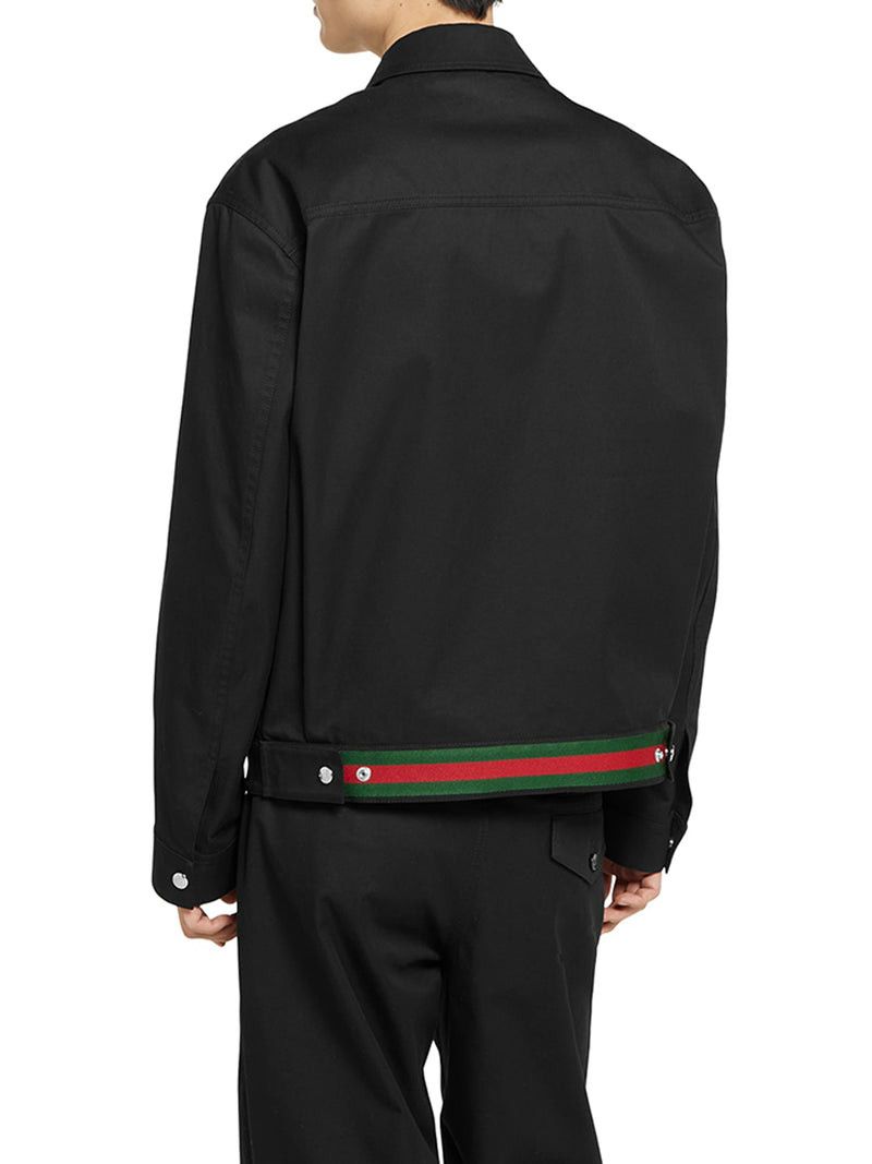 Gucci COTTON TWILL JACKET WITH WEB DETAIL Size US L / EU 52-54 / 3 - 4 Thumbnail