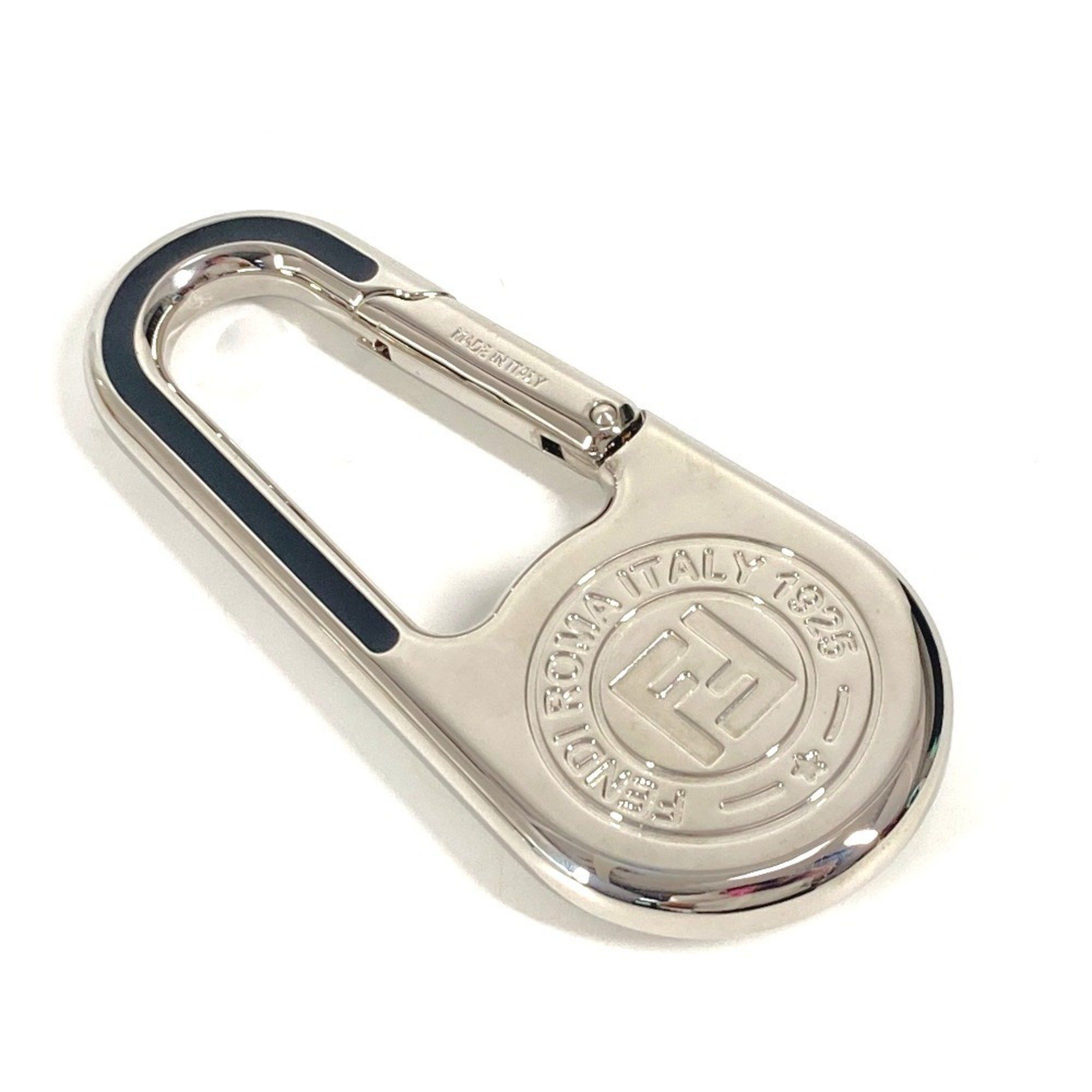 Fendi FENDI Logo Carabiner with Compass Bag Charm Keychain Metal Men's Women's Silver Size ONE SIZE - 2 Thumbnail