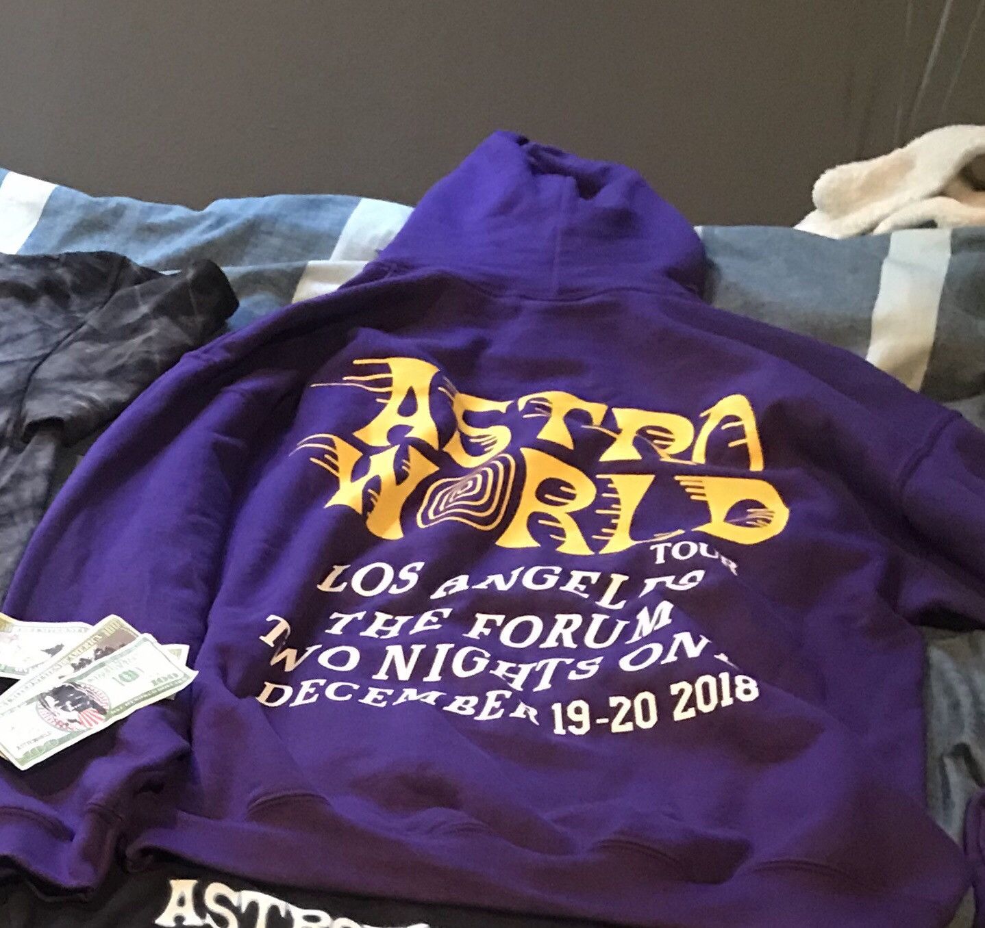 Travis Scott Astroworld Purple Hoodie LA Exclusive Grailed