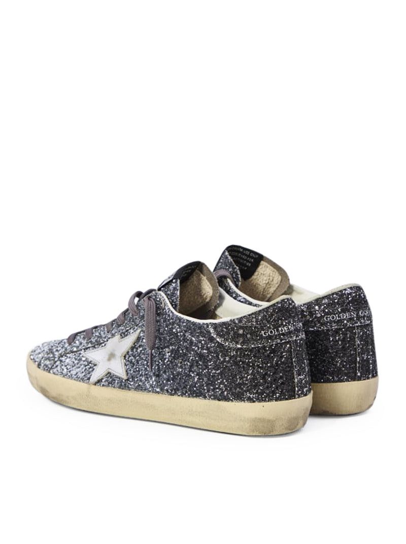 Golden Goose SUPER-STAR SNEAKERS WITH GLITTER Size US 6 / IT 36 - 3 Thumbnail