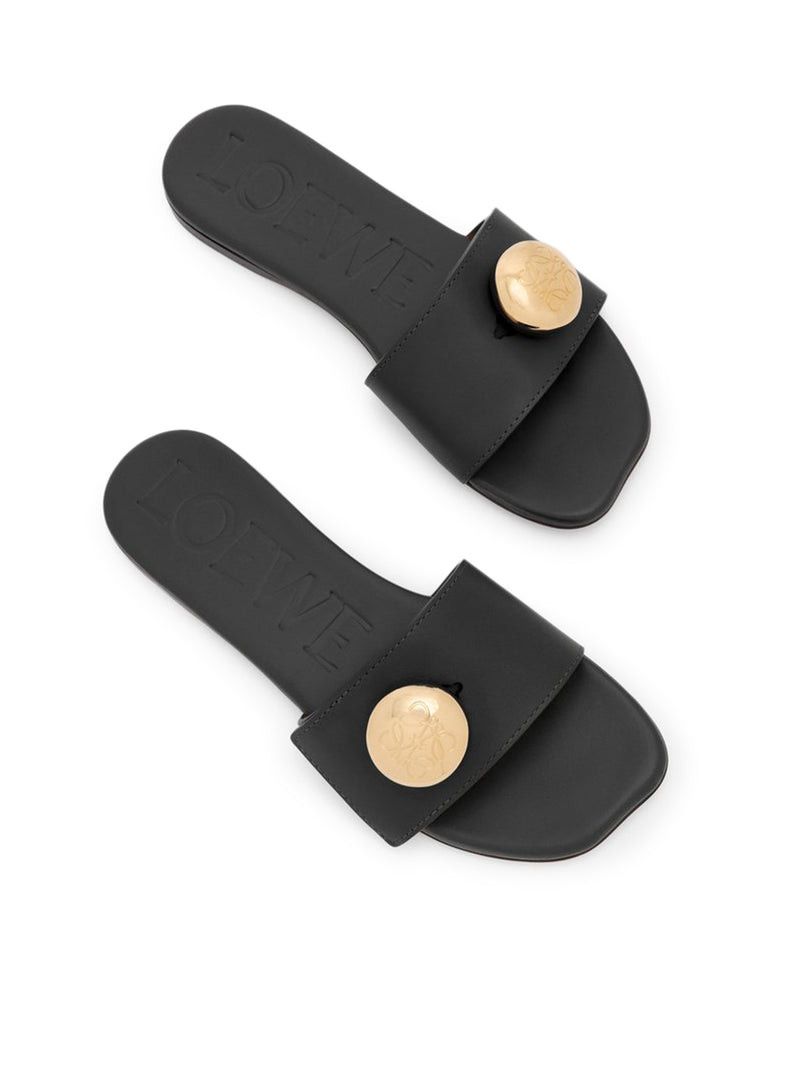 Loewe PEBBLE CALFSKIN SLIDE Size US 7 / IT 37 - 4 Thumbnail