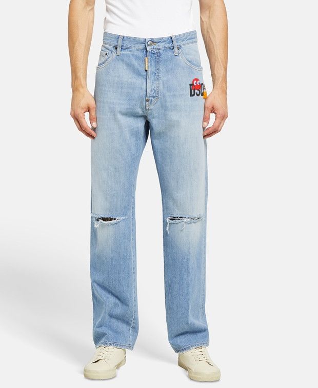 Dsquared2 Pac-Man 642 Jean Straight leg jeans Size 46R - 2 Thumbnail