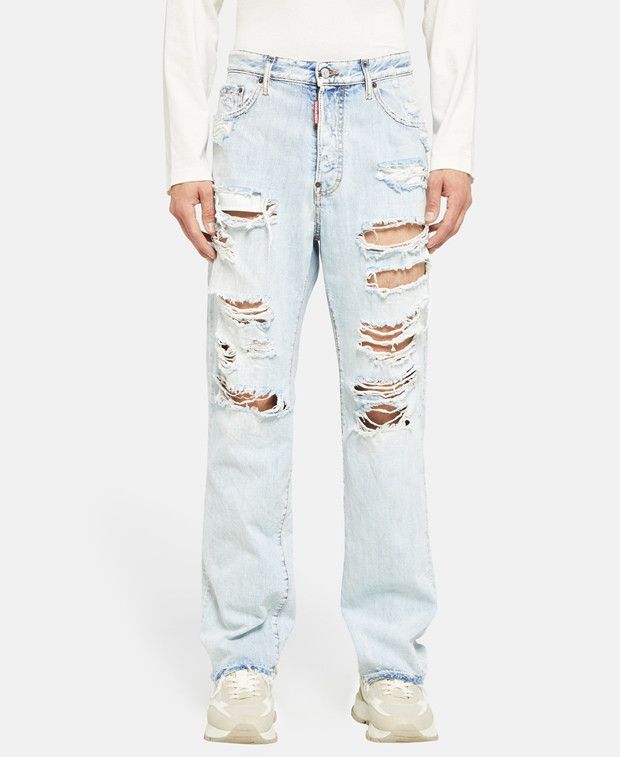 Dsquared2 Destroyed 642 jean Straight leg jeans Size 48R - 2 Thumbnail