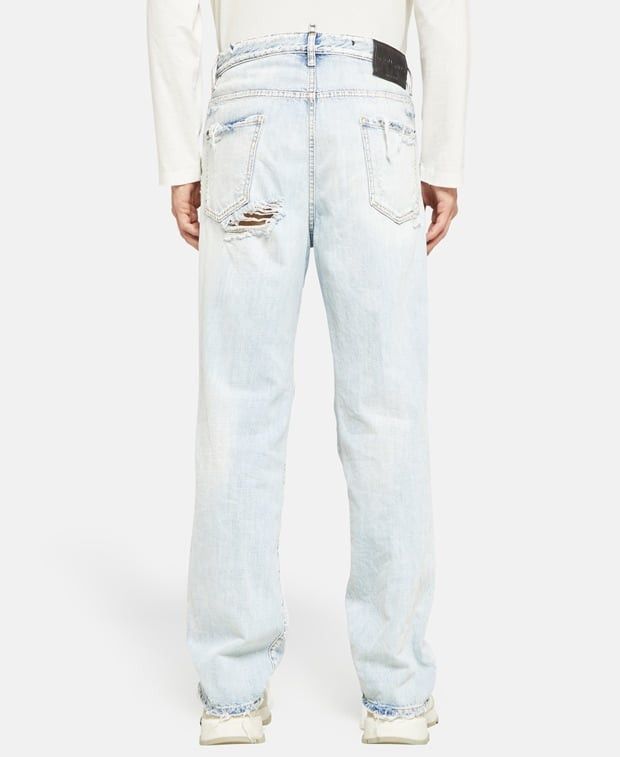 Dsquared2 Destroyed 642 jean Straight leg jeans Size 52R - 3 Thumbnail