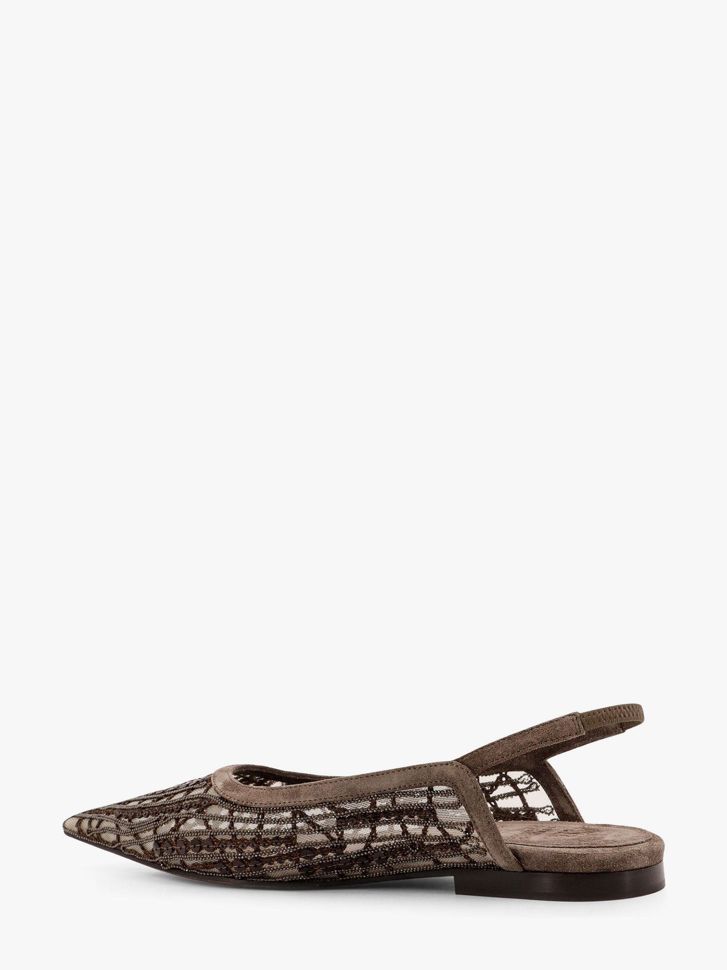 Glistening abstract embroidery suede flats slingback it 39 Flats