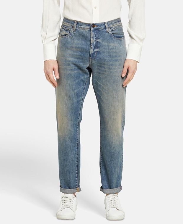 Saint Laurent Paris Relaxed Fit Jeans Size US 30 / EU 46 - 2 Thumbnail