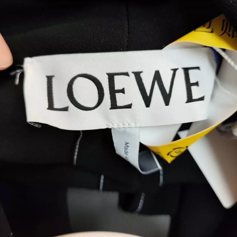 Loewe long black trench coat with white stitching Size US XS / EU 42 / 0 - 3 Thumbnail