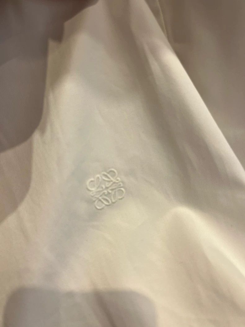 Loewe white long sleeve embroidered shirt Size US M / EU 48-50 / 2 - 3 Thumbnail