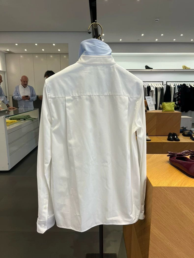 Loewe white long sleeve embroidered shirt Size US M / EU 48-50 / 2 - 4 Thumbnail