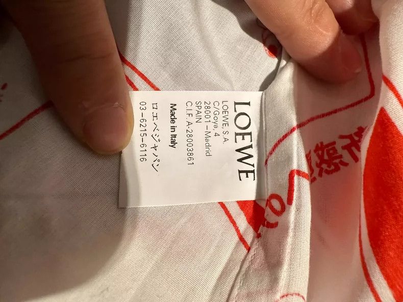 Loewe Loewe Men's Graphic Print Button-Up Shirt Size US M / EU 48-50 / 2 - 6 Thumbnail