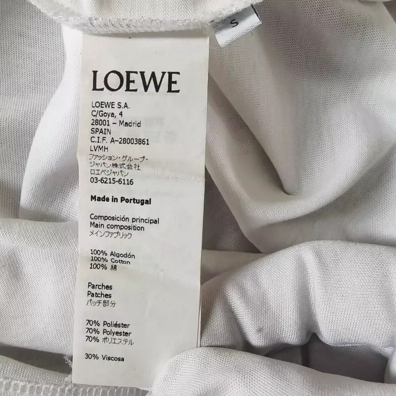 Loewe LOEWE Cotton Drawstring Short Sleeve T-Shirt Size US S / EU 44-46 / 1 - 5 Thumbnail