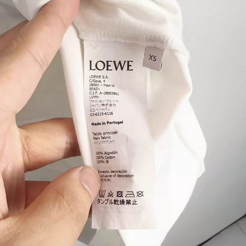 Loewe loewe white short sleeve logo t-shirt Size US XS / EU 42 / 0 - 4 Thumbnail