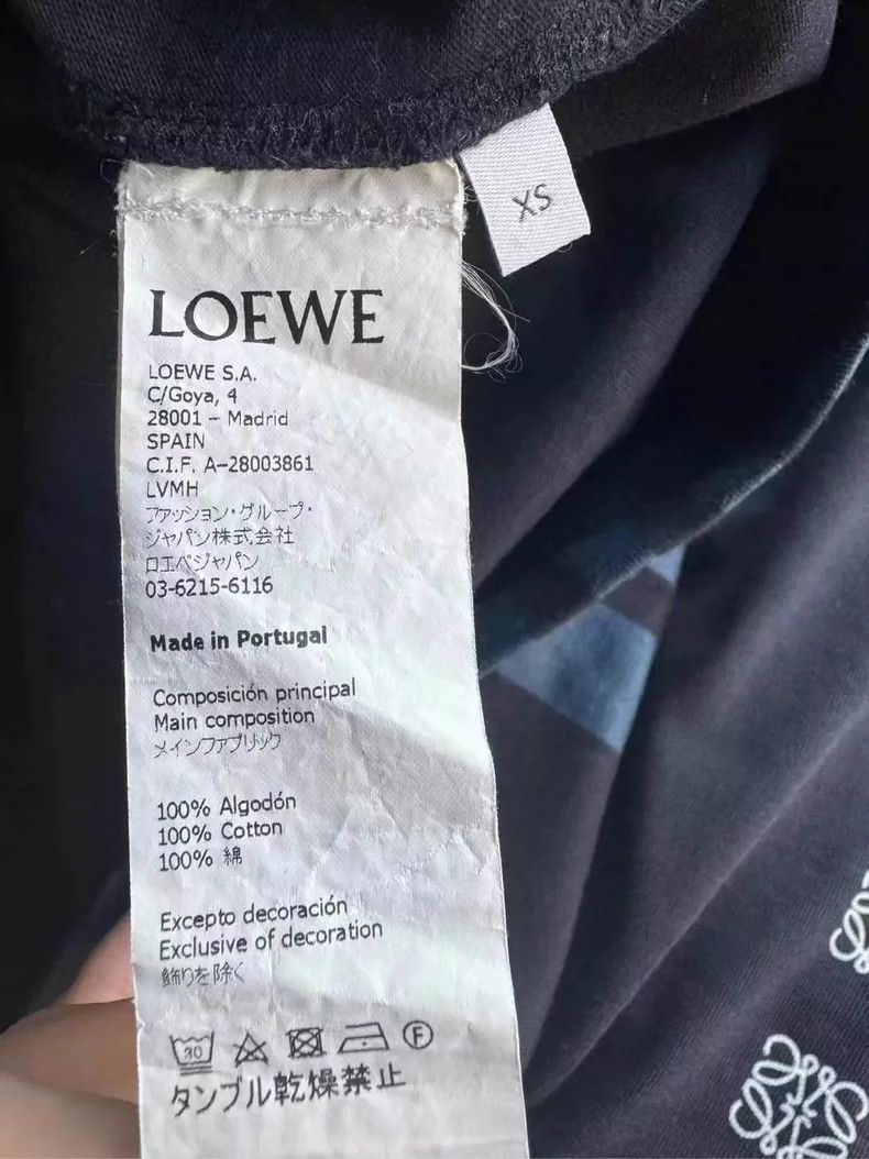 Loewe Loewe Short Sleeve Blue Pattern T-Shirt Size US XS / EU 42 / 0 - 4 Thumbnail