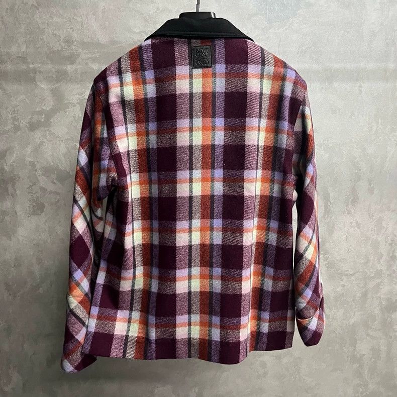 Loewe loewe check flannel jacket with collar Size US M / EU 48-50 / 2 - 3 Thumbnail