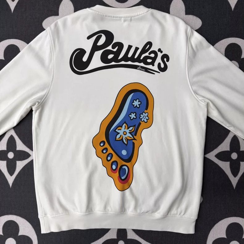 Loewe loewe x paula's white sweatshirt Size US L / EU 52-54 / 3 - 3 Thumbnail