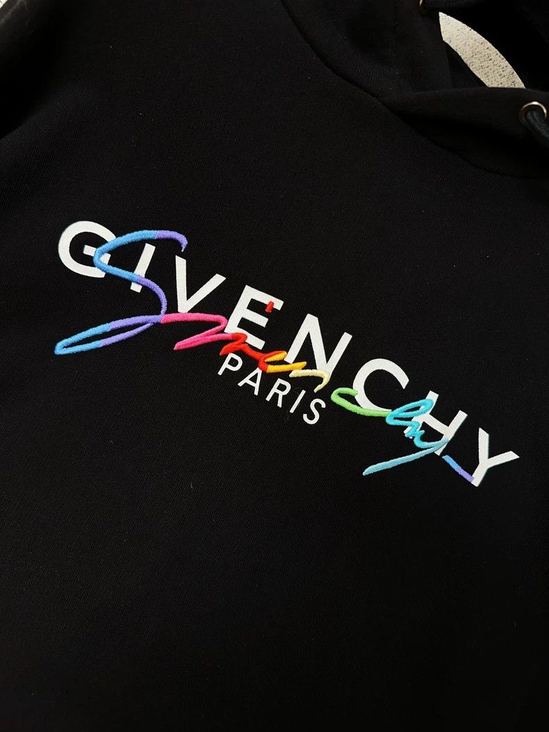 Givenchy givenchy black and white lettered hoodie Size US L / EU 52-54 / 3 - 3 Thumbnail