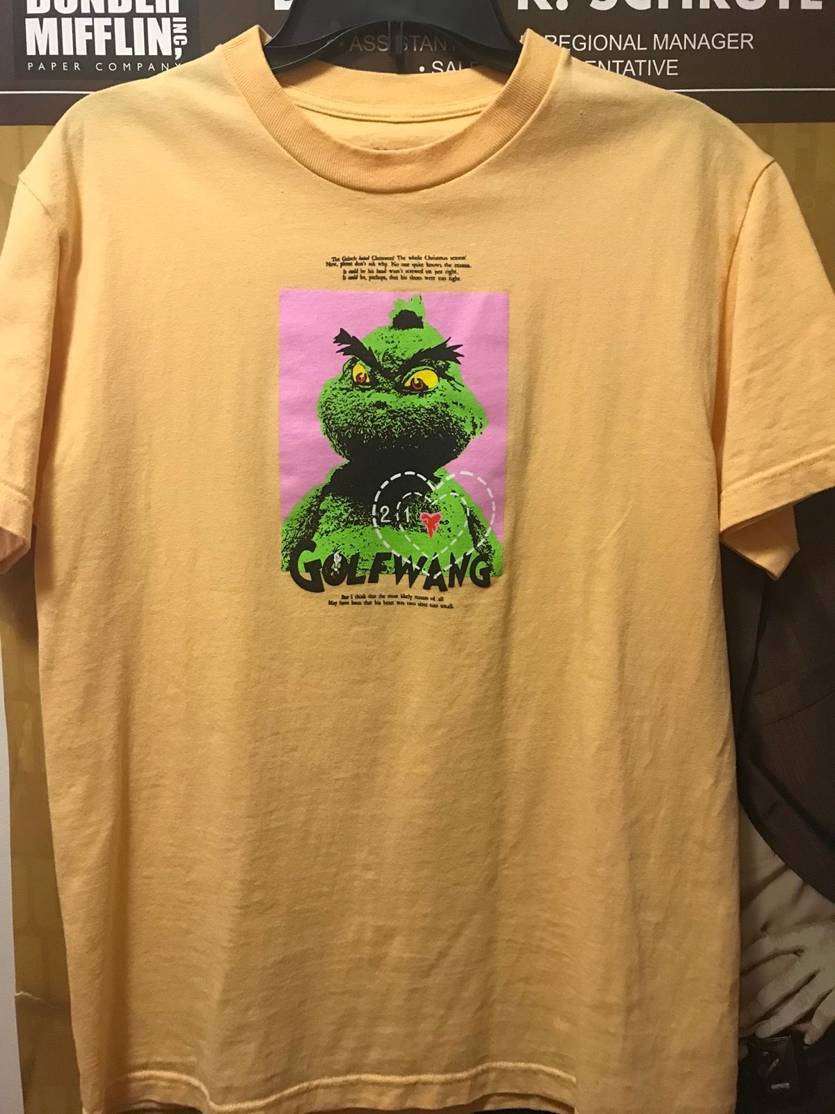 Pre-owned Golf Wang Grinch Tee Yellow
