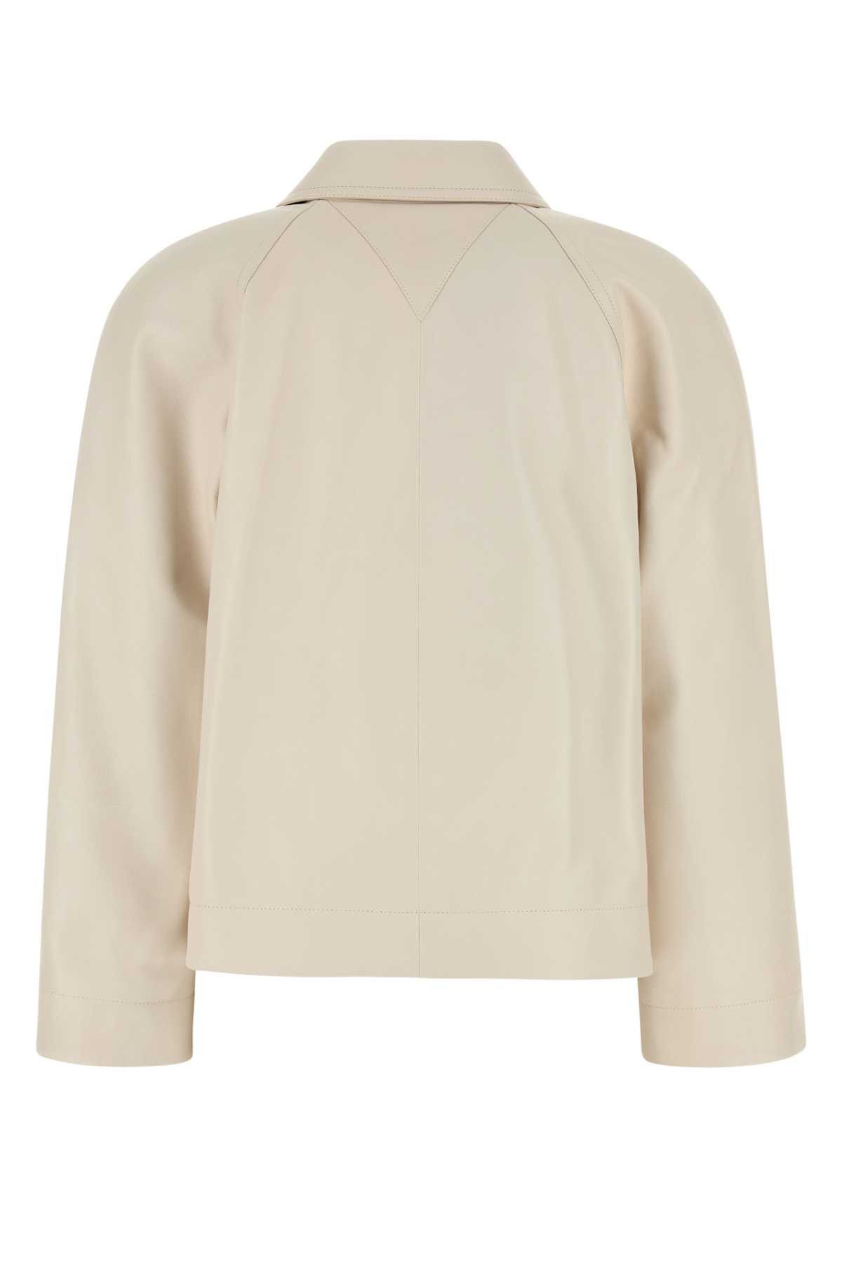 Bottega Veneta Ivory Leather Jacket Size M / US 6-8 / IT 42-44 - 2 Thumbnail